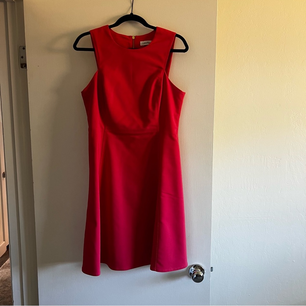 Pink Calvin Klein dress